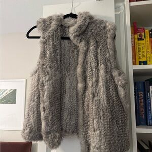 Rabbit fur vest
